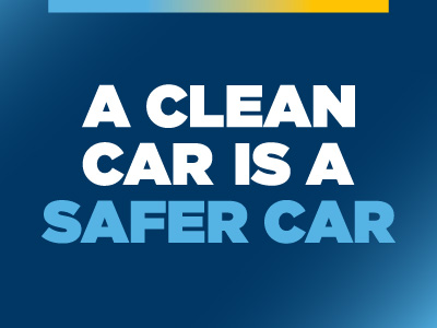 A Clean Car is Safer